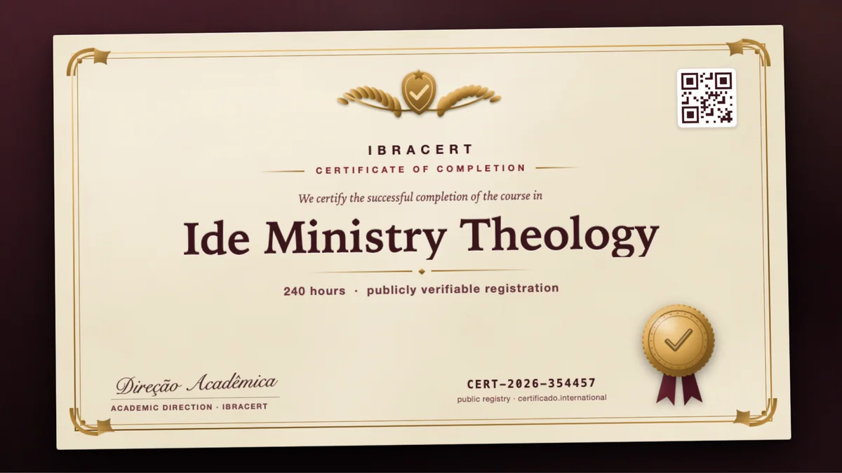 Cover of the Ide Ministry Theology course