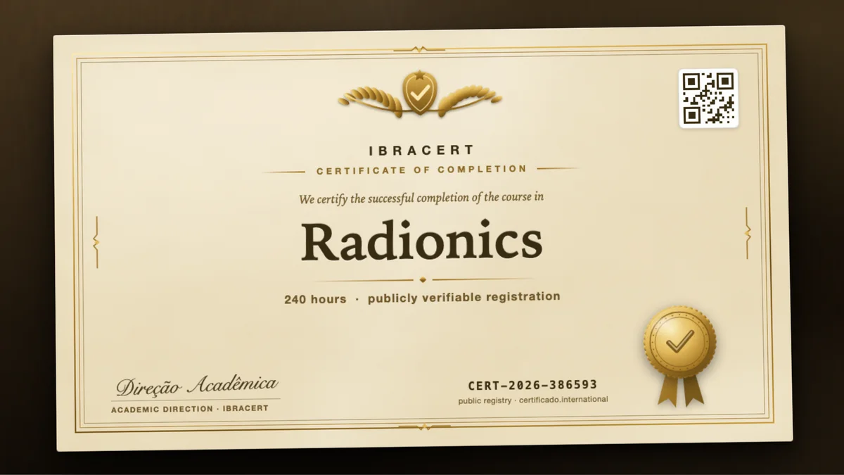 Cover of the Radionics course