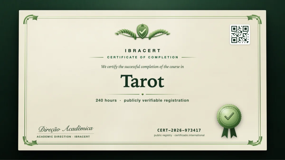 Cover of the Tarot course
