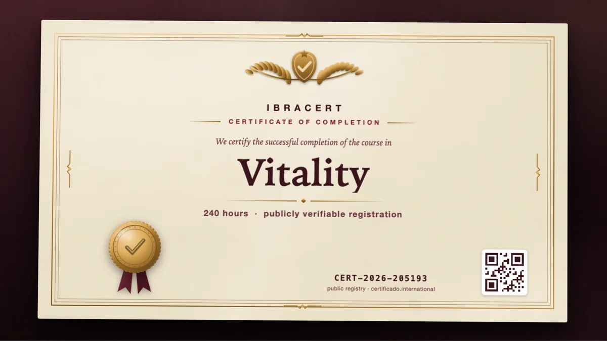 Cover of the Vitality course