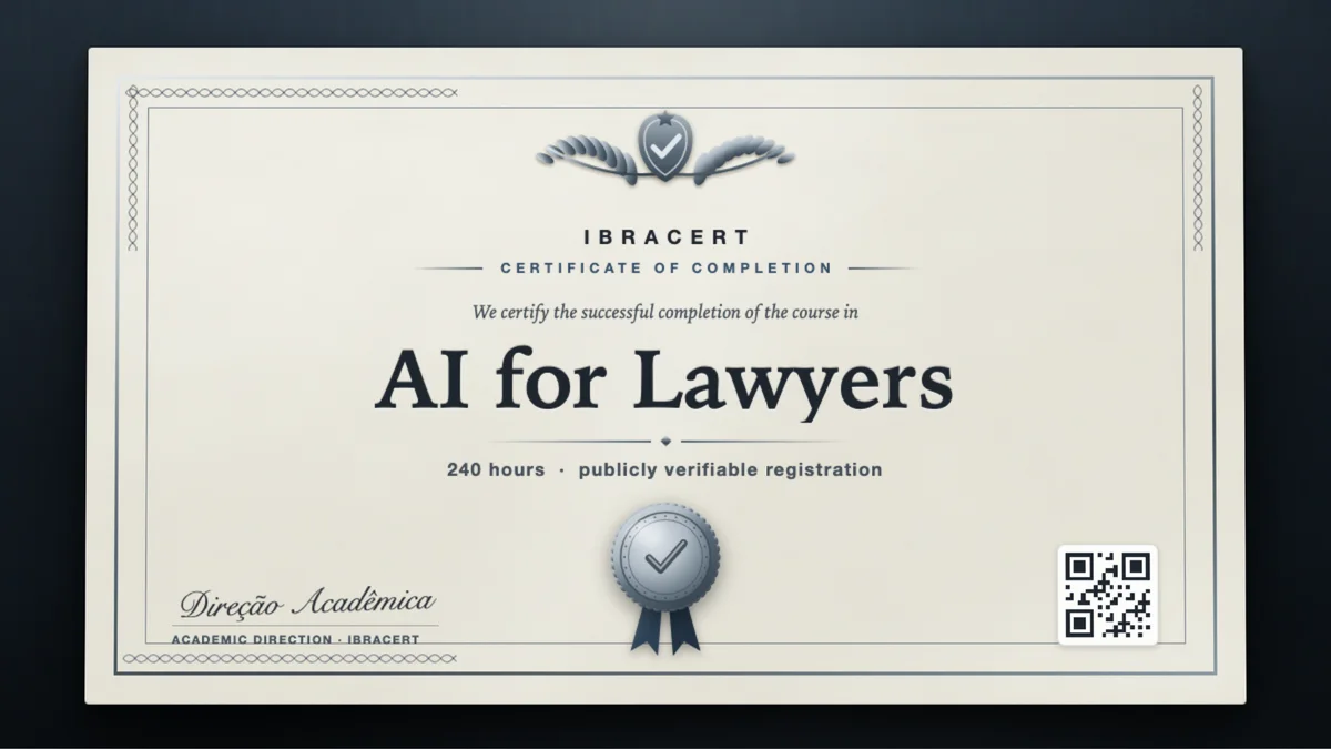Cover of the AI for Lawyers course