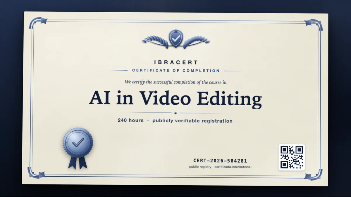 Cover of the AI in Video Editing course