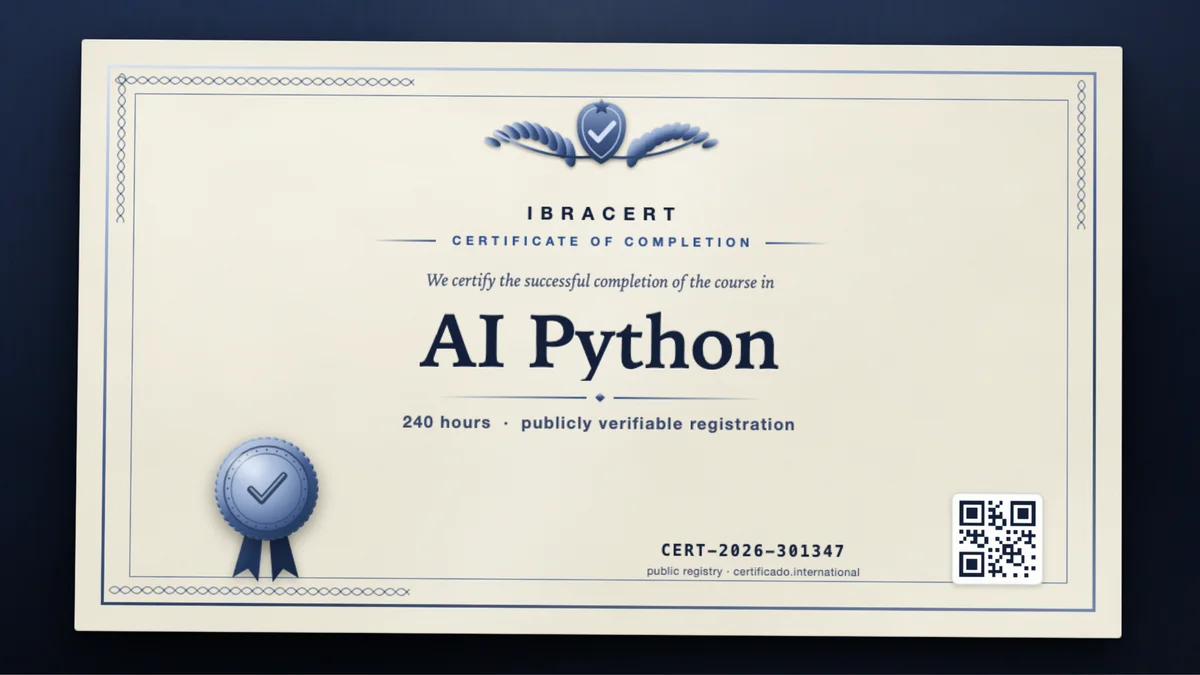Cover of the AI Python course