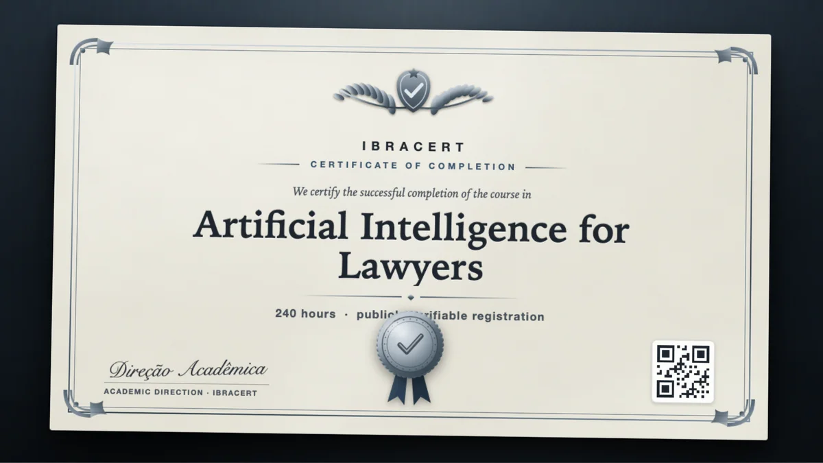 Cover of the Artificial Intelligence for Lawyers course