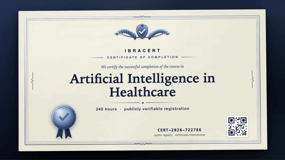 Cover of the Artificial Intelligence in Healthcare course