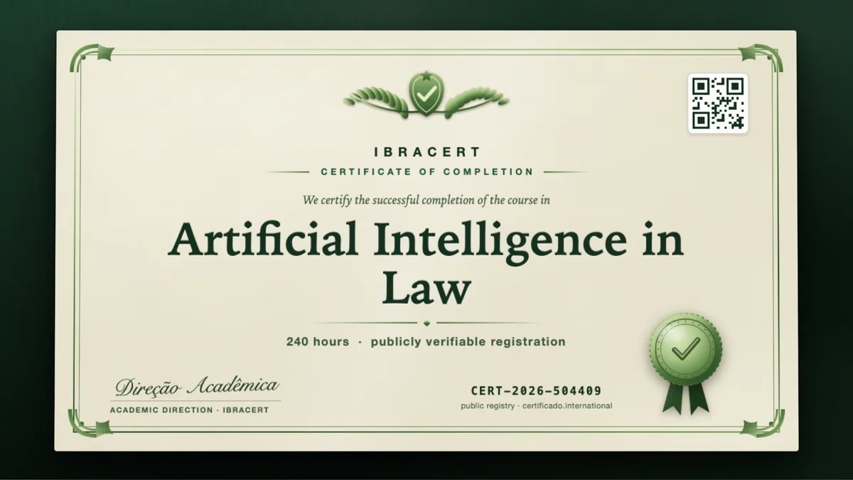 Cover of the Artificial Intelligence in Law course