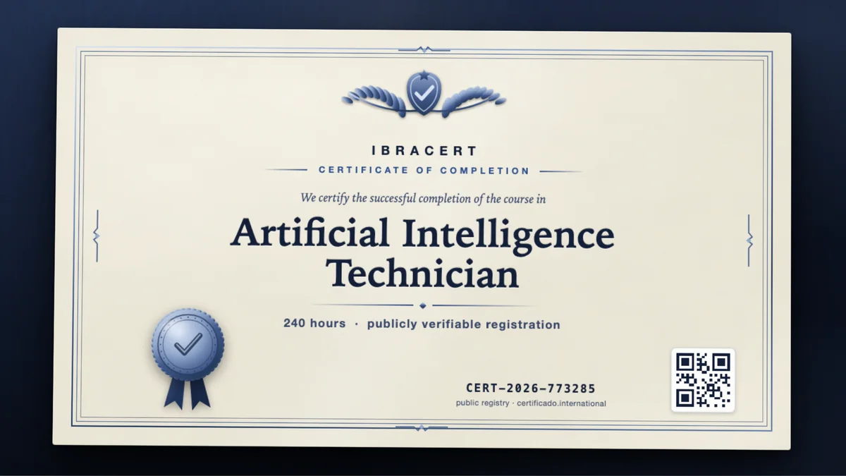 Cover of the Artificial Intelligence Technician course