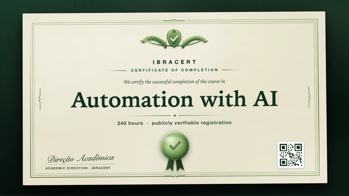Cover of the Automation with AI course