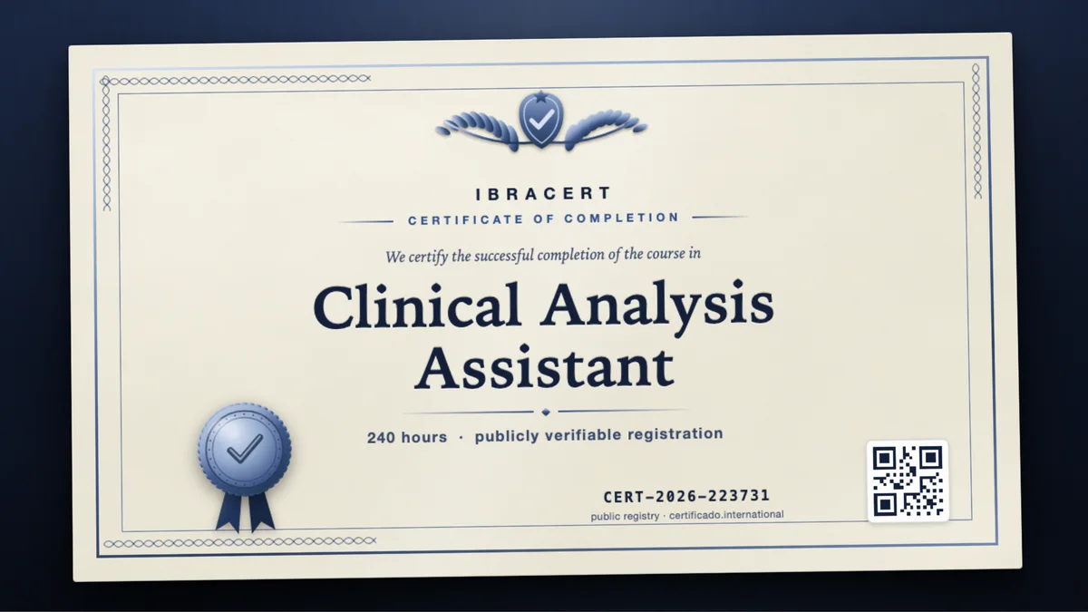 Cover of the Clinical Analysis Assistant course