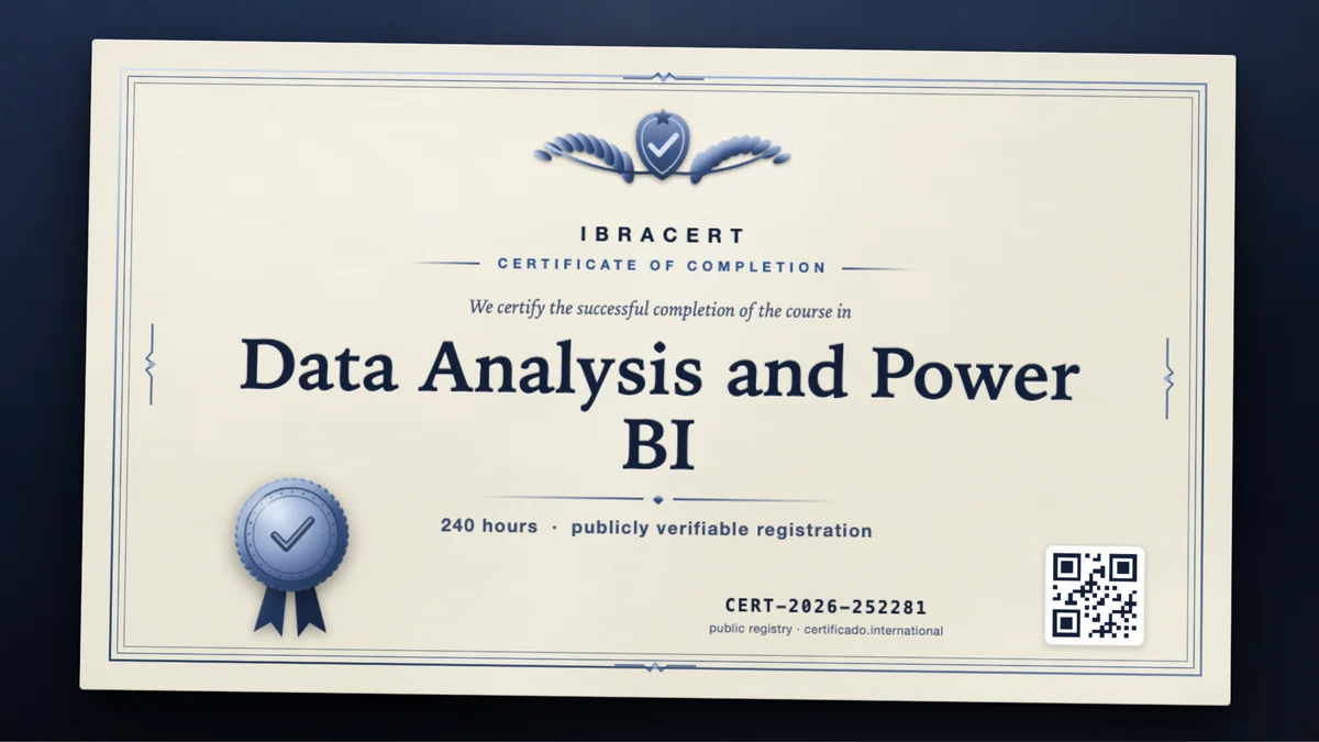 Cover of the Data Analysis and Power BI course