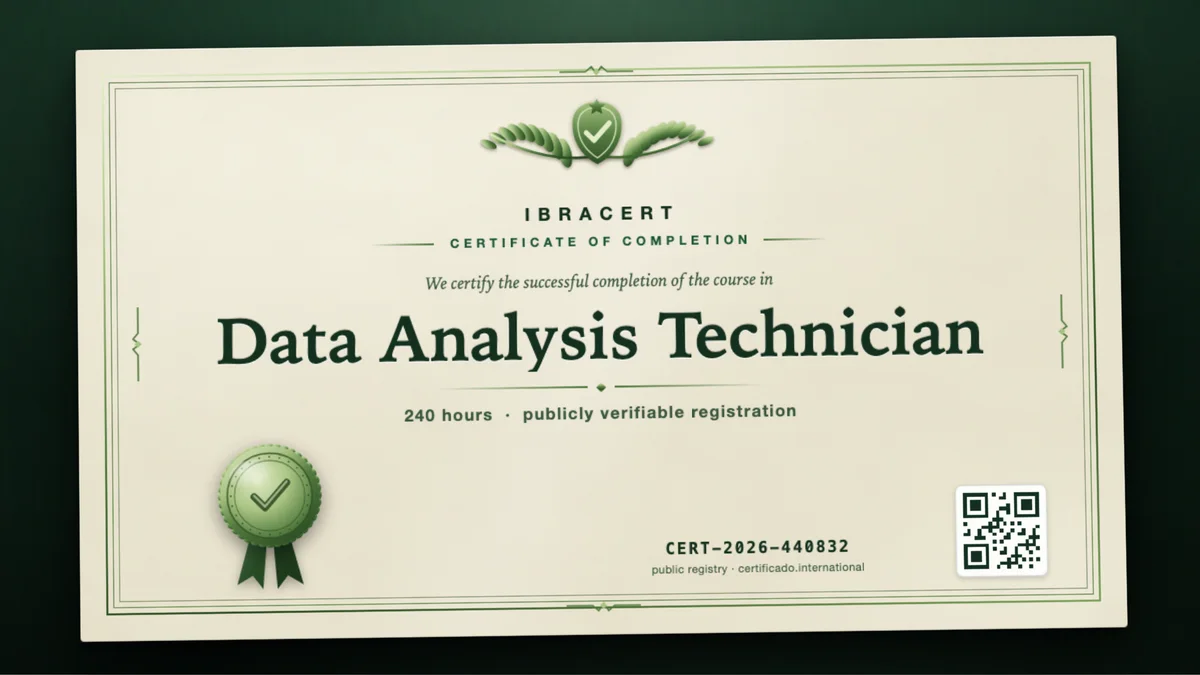 Cover of the Data Analysis Technician course