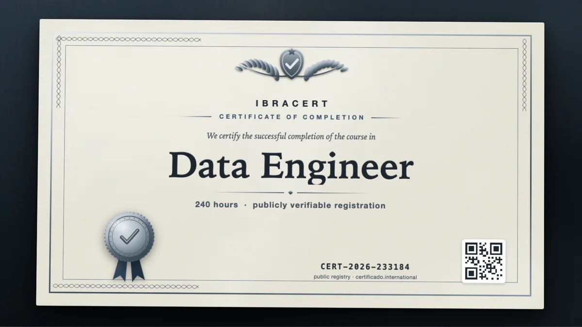 Cover of the Data Engineer course
