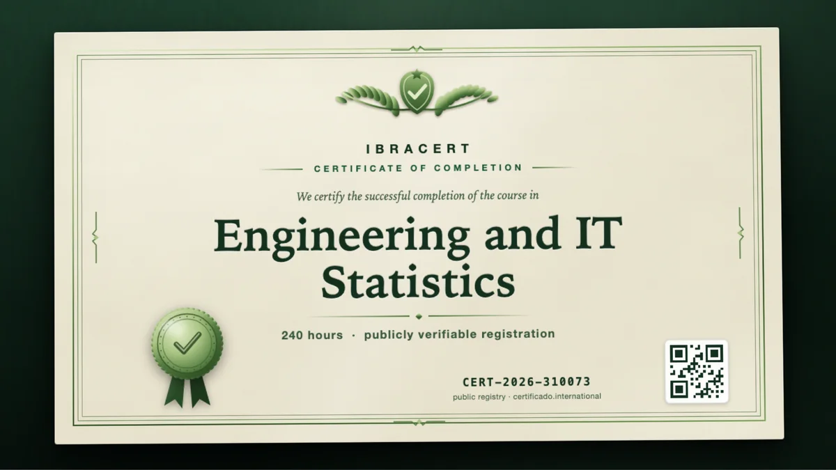 Cover of the Engineering and IT Statistics course