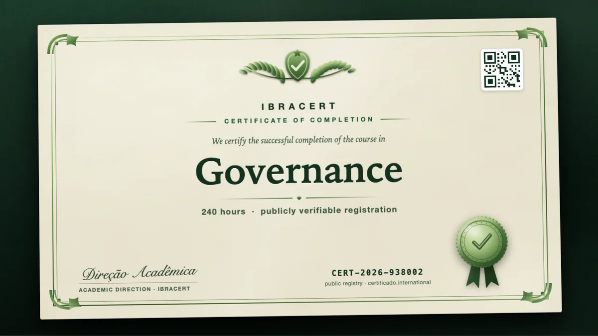 Cover of the Governance course