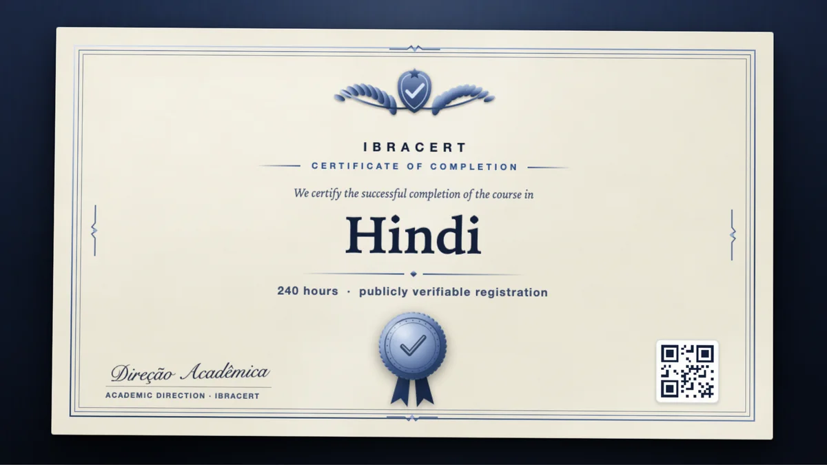 Cover of the Hindi course