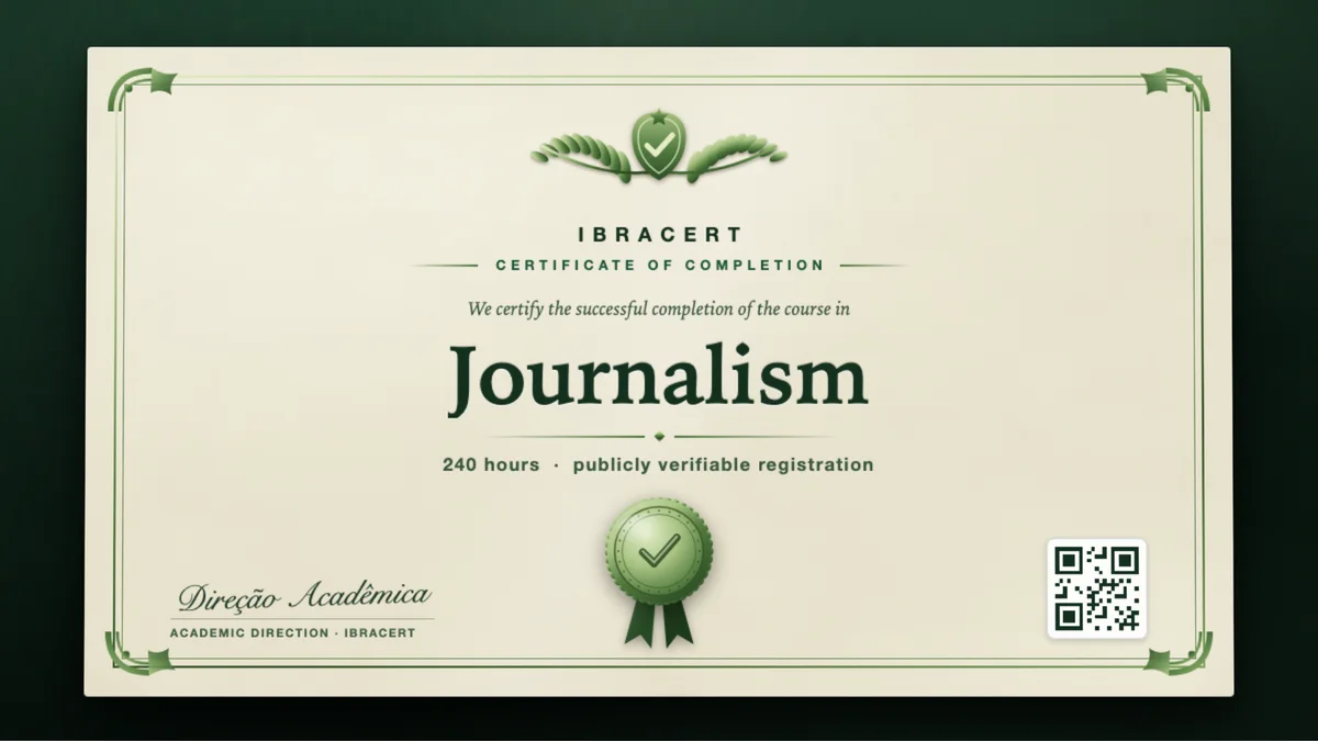 Cover of the Journalism course