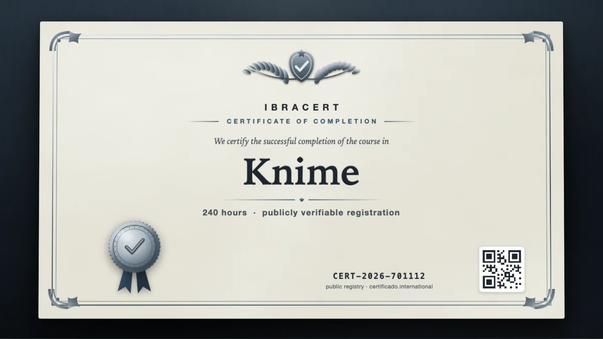 Cover of the Knime course