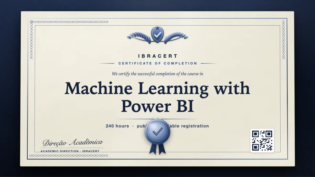 Cover of the Machine Learning with Power BI course