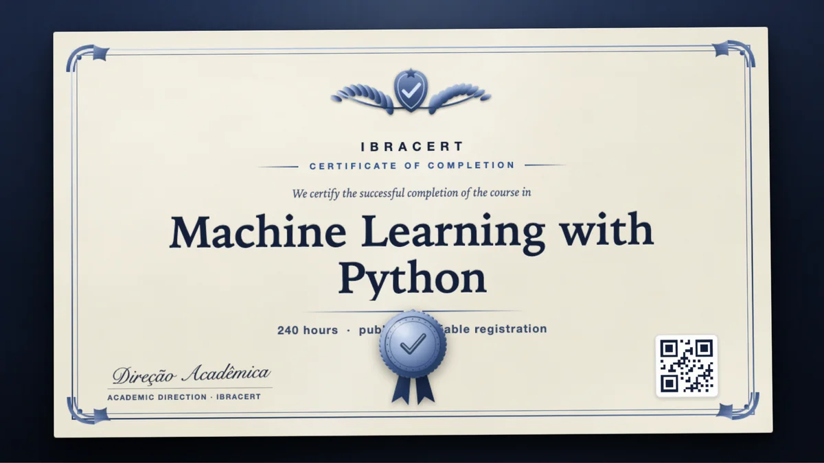 Cover of the Machine Learning with Python course