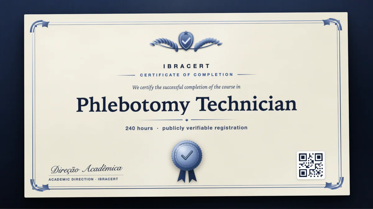 Cover of the Phlebotomy Technician course
