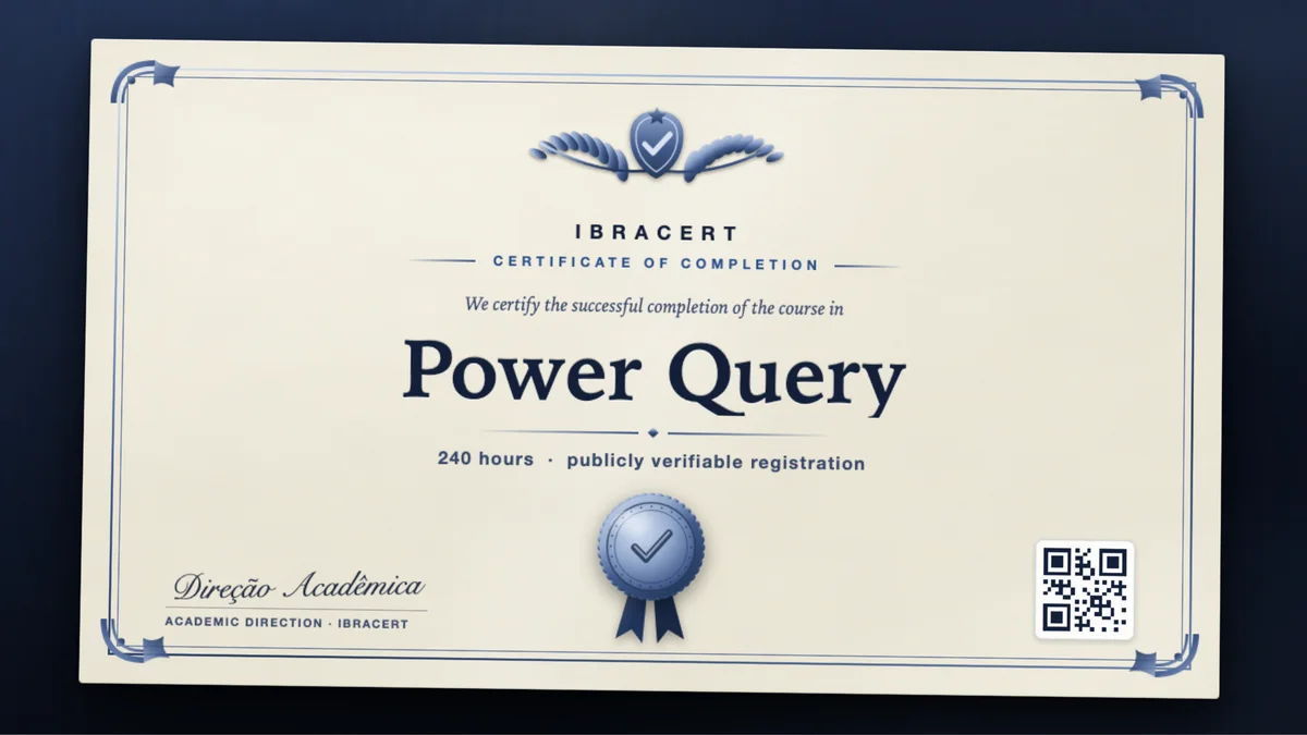 Cover of the Power Query course