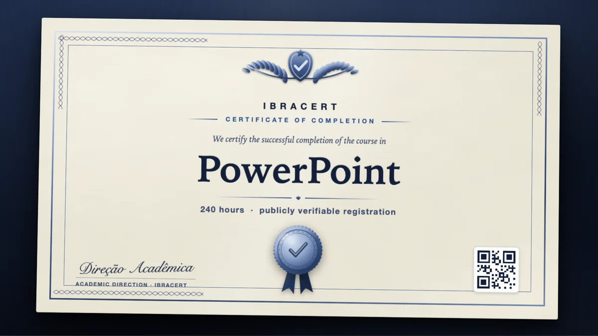 Cover of the PowerPoint course