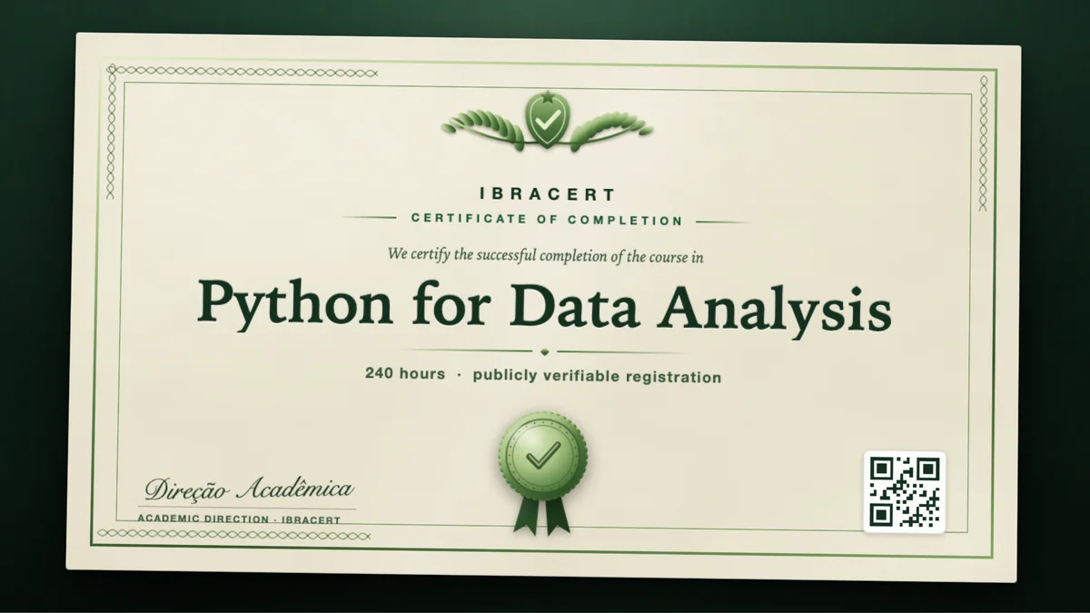 Cover of the Python for Data Analysis course