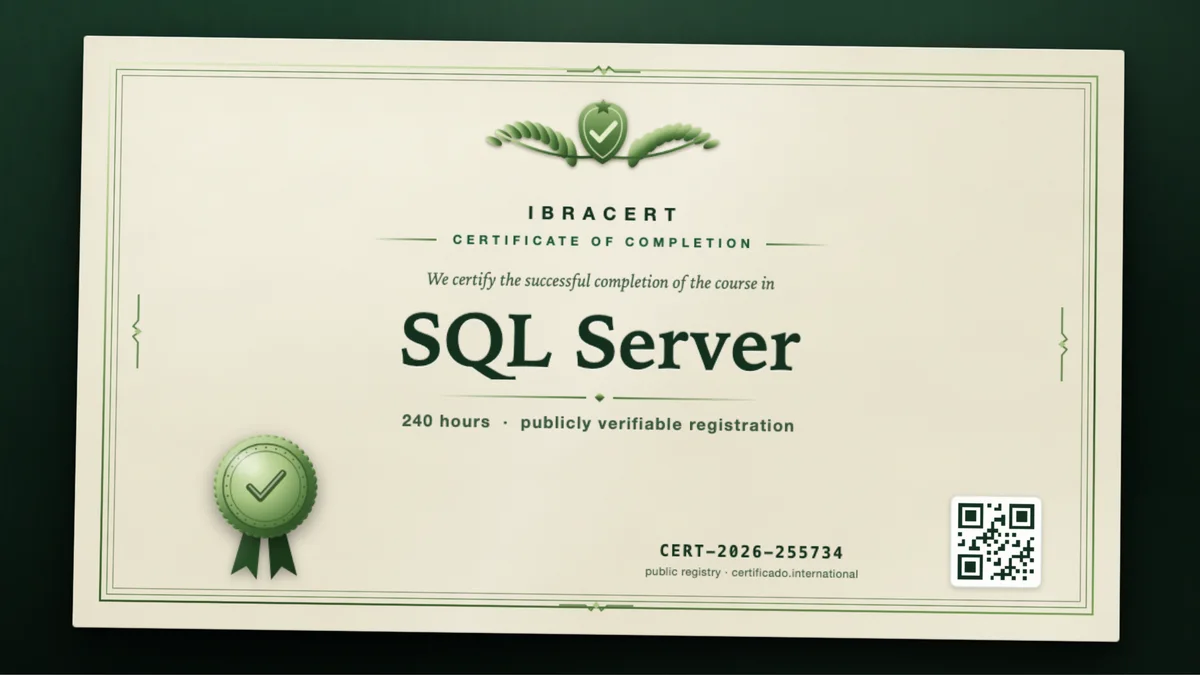 Cover of the SQL Server course