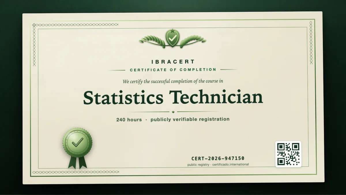 Cover of the Statistics Technician course