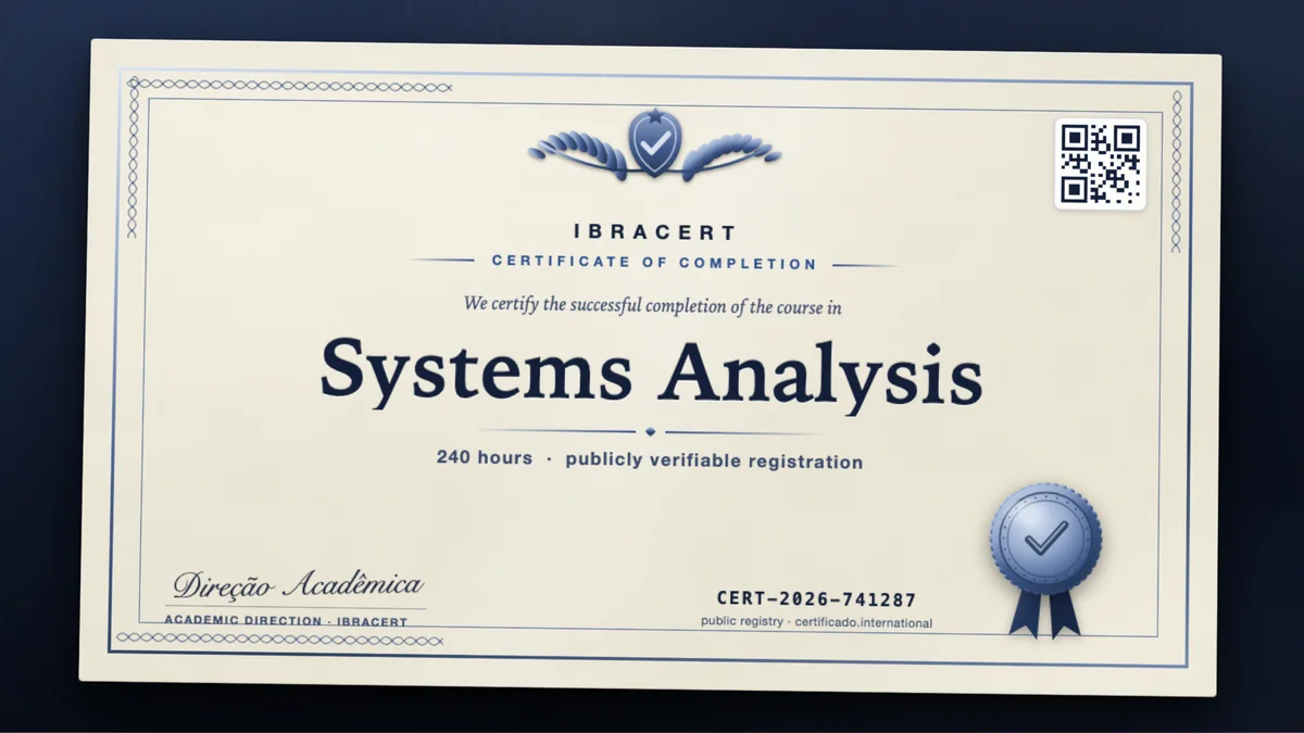 Cover of the Systems Analysis course