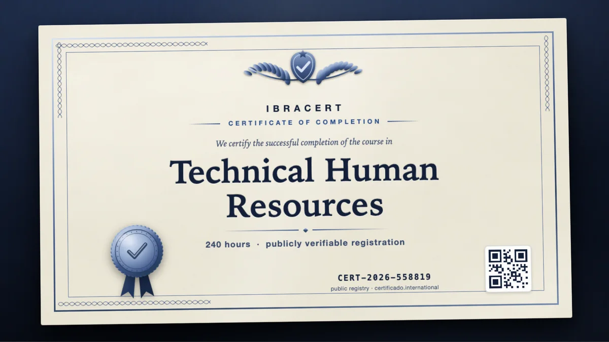 Cover of the Technical Human Resources course