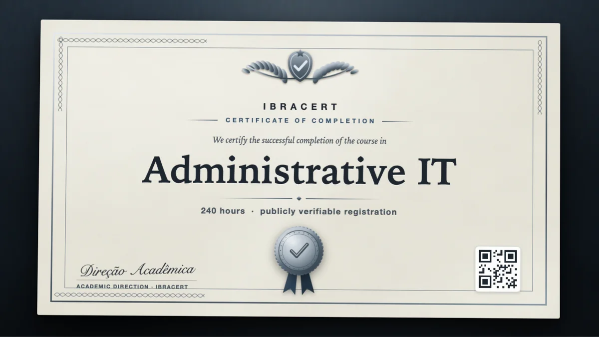 Cover of the Administrative IT course