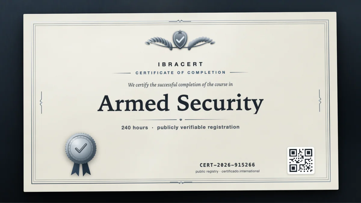 Cover of the Armed Security course