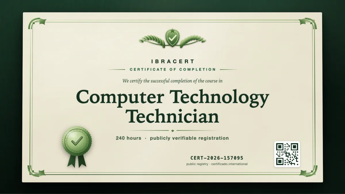 Cover of the Computer Technology Technician course