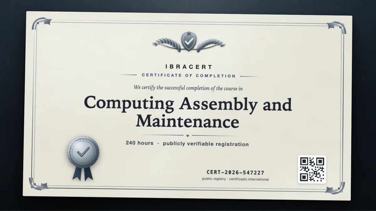 Cover of the Computing Assembly and Maintenance course