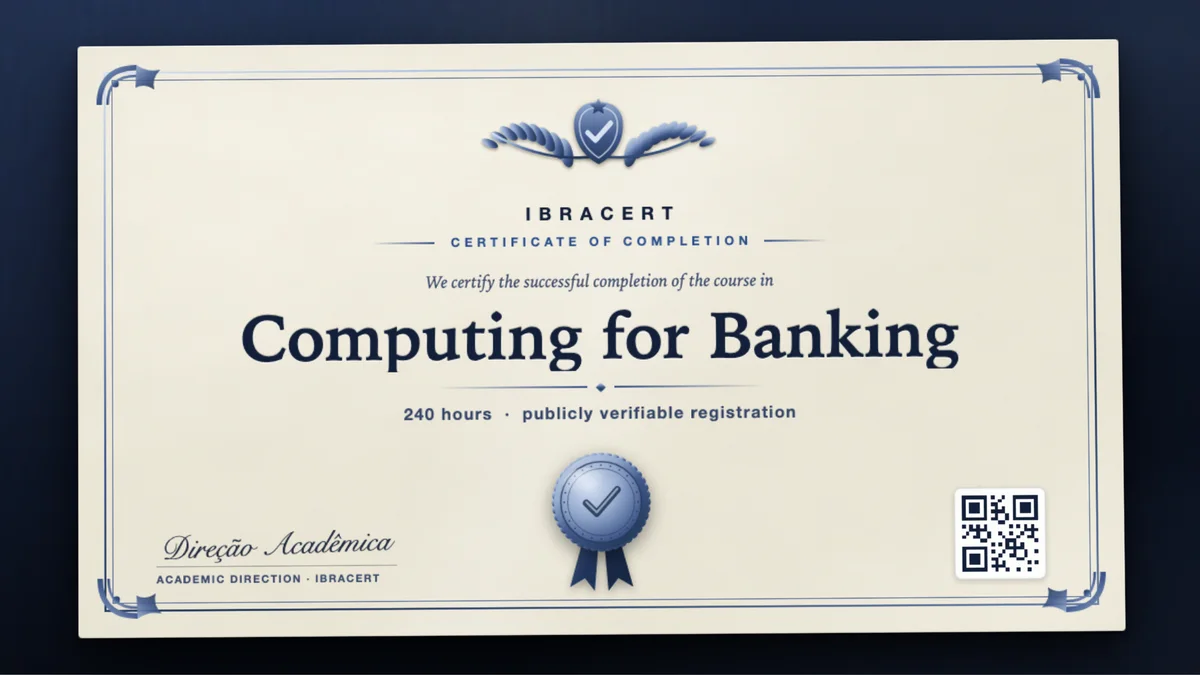 Cover of the Computing for Banking course