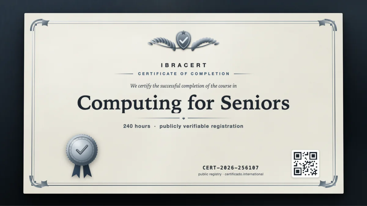 Cover of the Computing for Seniors course