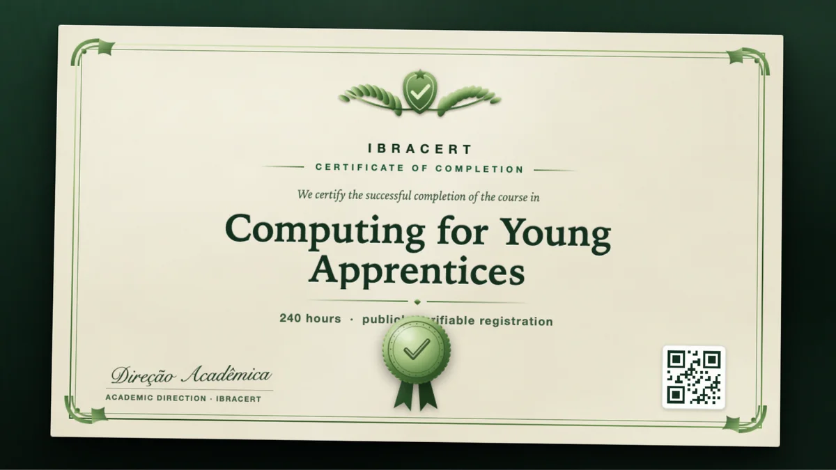Cover of the Computing for Young Apprentices course