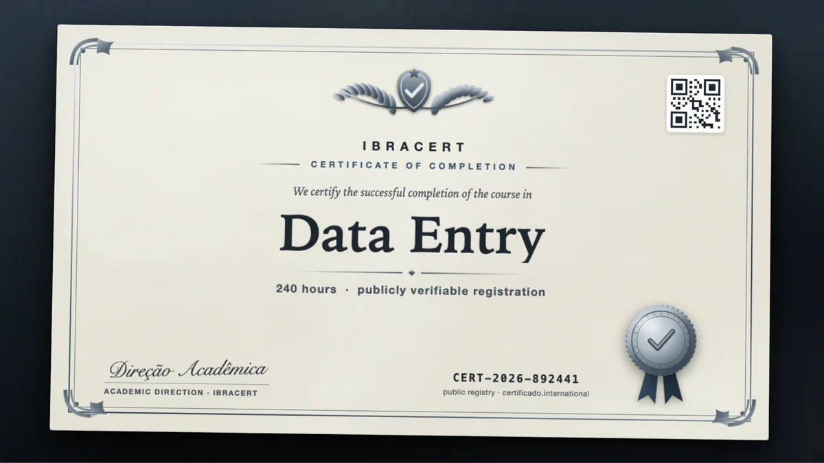 Cover of the Data Entry course