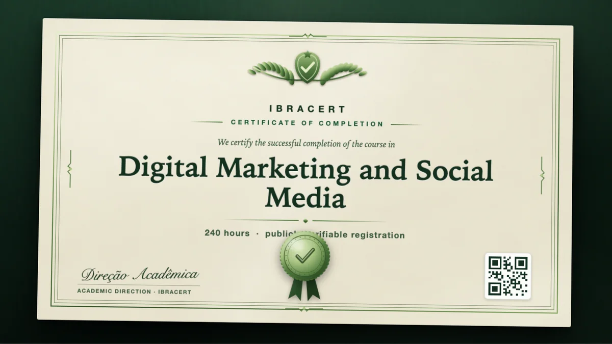 Cover of the Digital Marketing and Social Media course