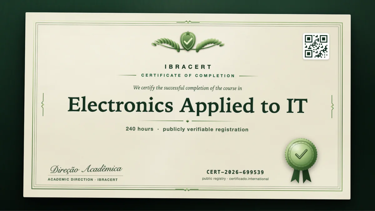 Cover of the Electronics Applied to IT course