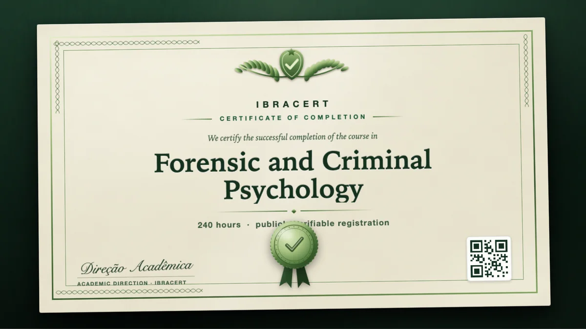 Cover of the Forensic and Criminal Psychology course