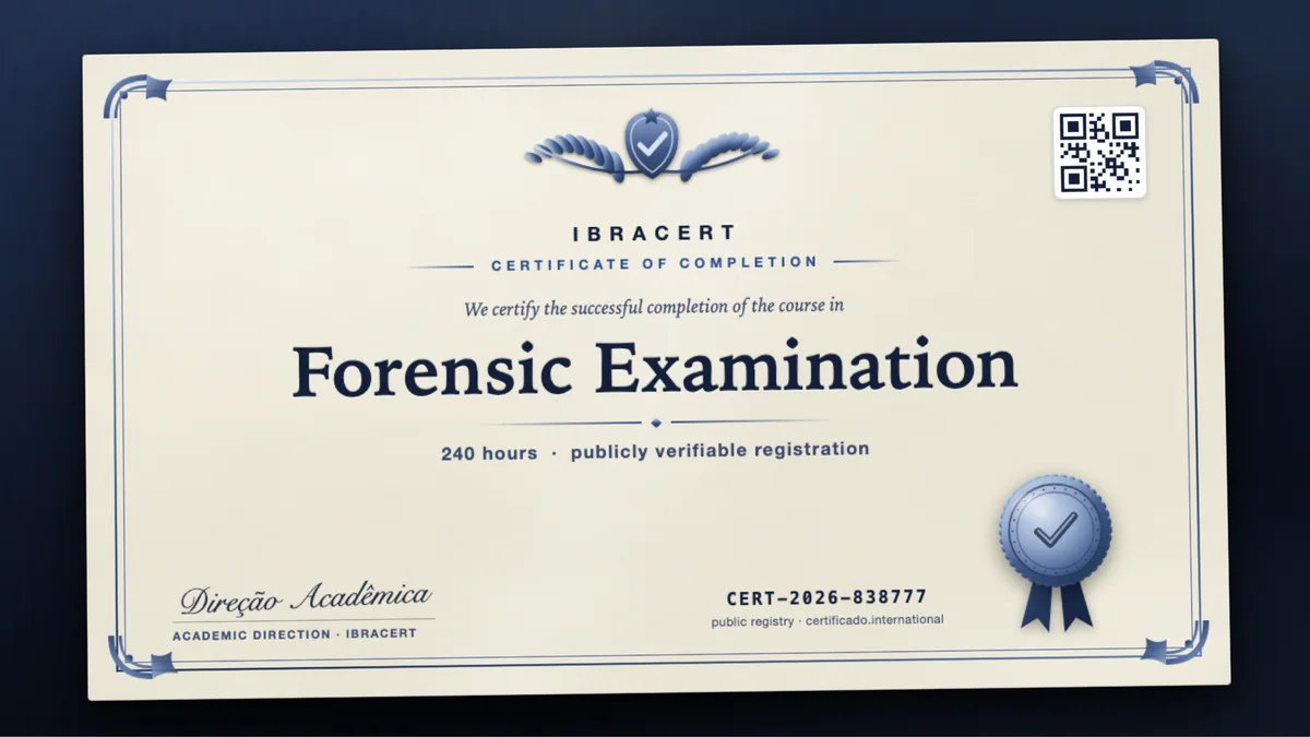 Cover of the Forensic Examination course