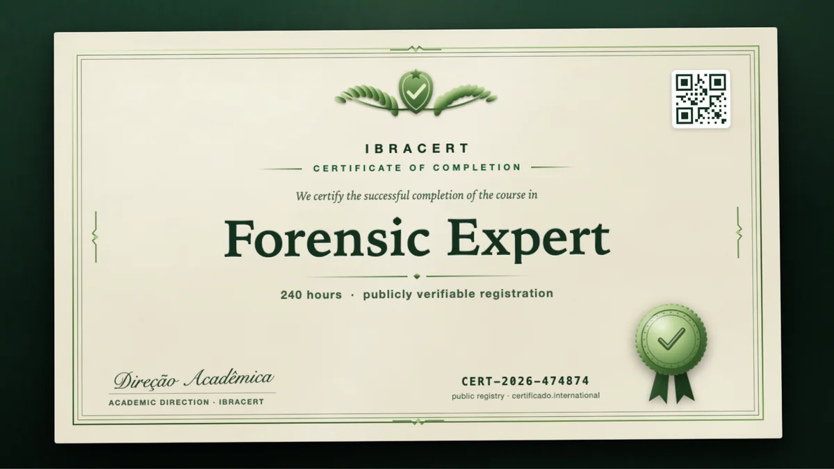 Cover of the Forensic Expert course