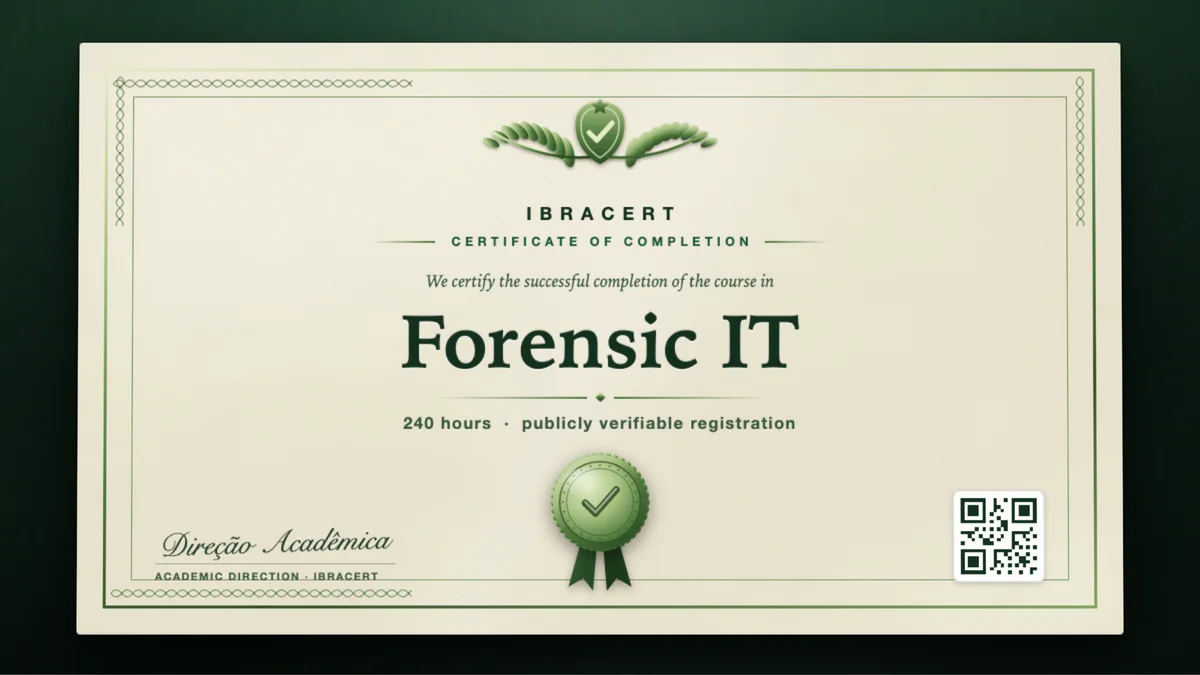 Cover of the Forensic IT course