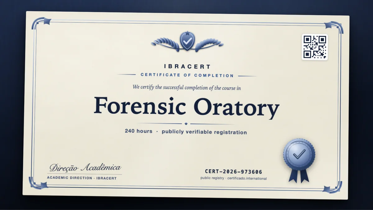 Cover of the Forensic Oratory course
