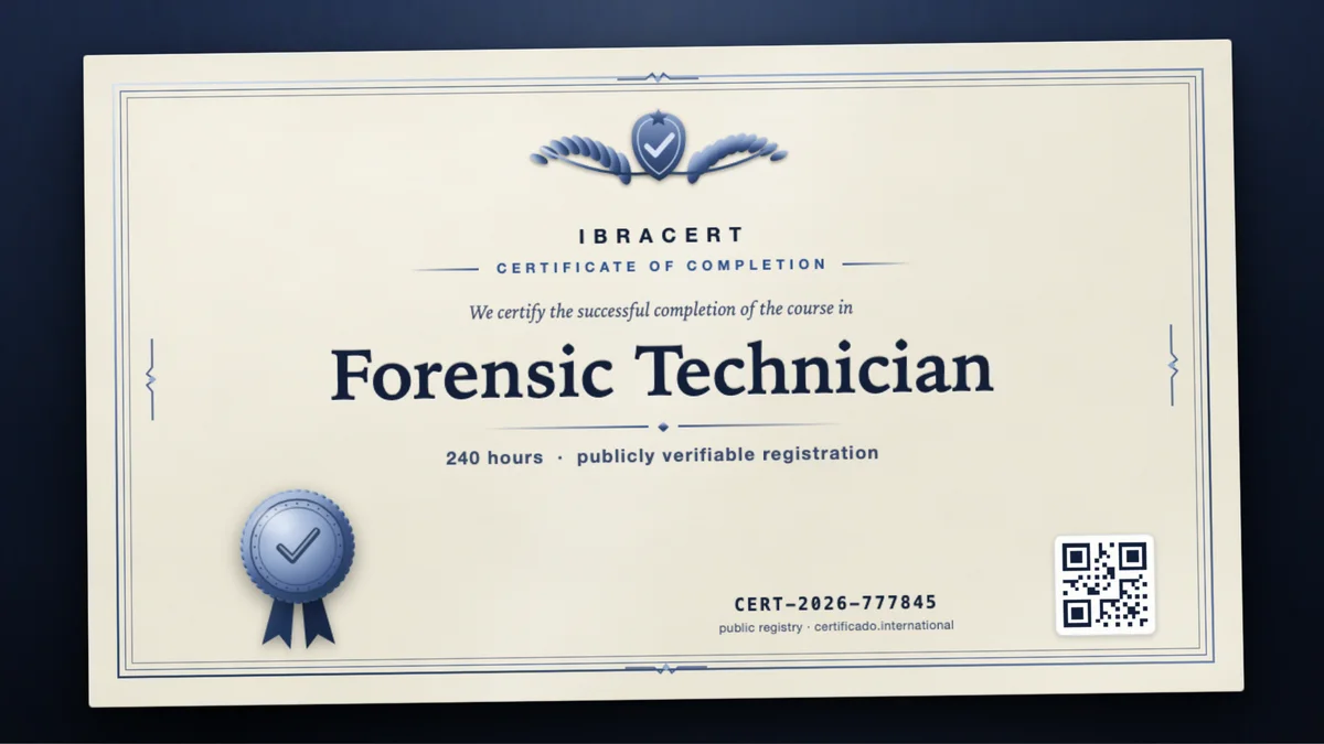 Cover of the Forensic Technician course