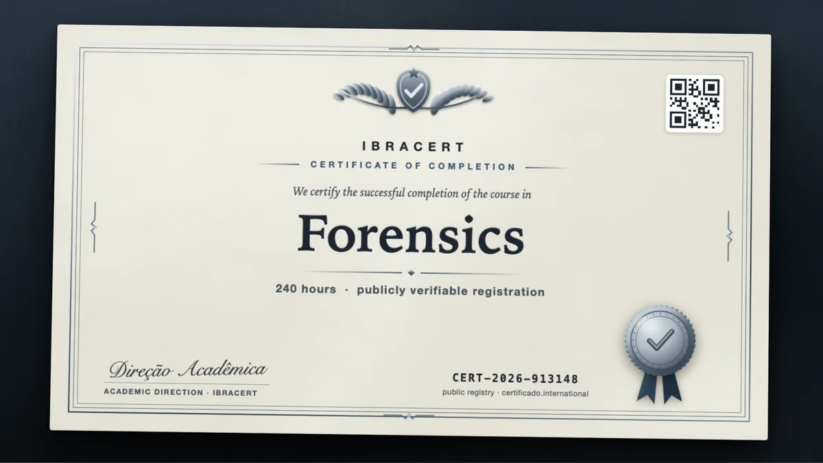 Cover of the Forensics course