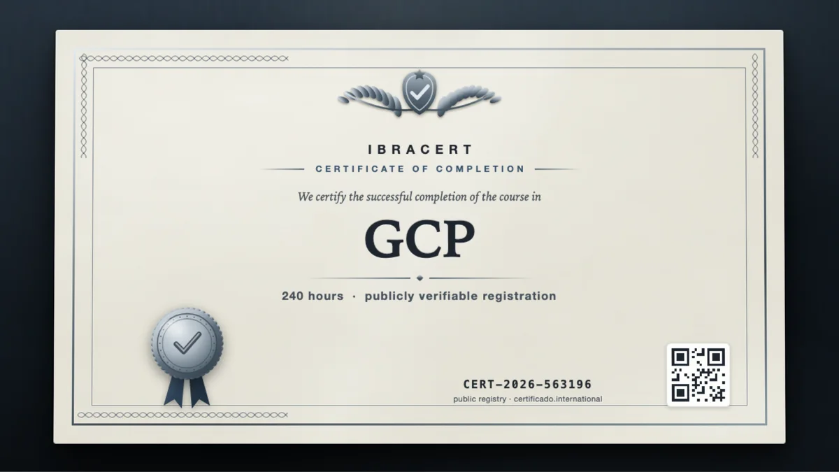Cover of the GCP course