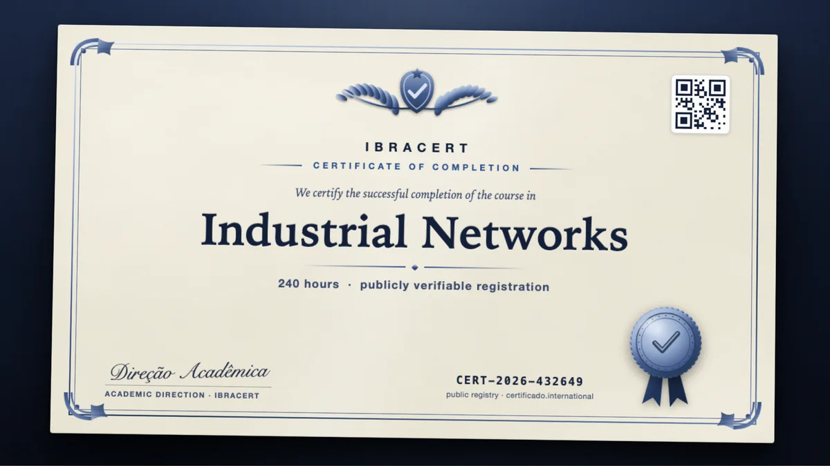 Cover of the Industrial Networks course